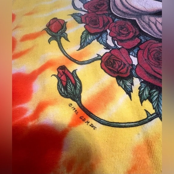 Liquid Blue 1992 Grateful Dead Tie Dye Long Sleeve T-shirt Size 2XL - Picture 3 of 9